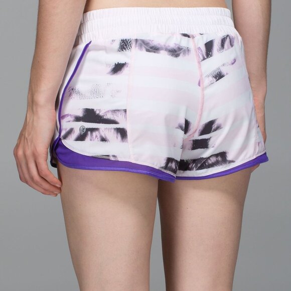 Lululemon Super Squad Short Sunset Stripe Blush Quartz Multi/White/Iris Flower 4 - Picture 2 of 5